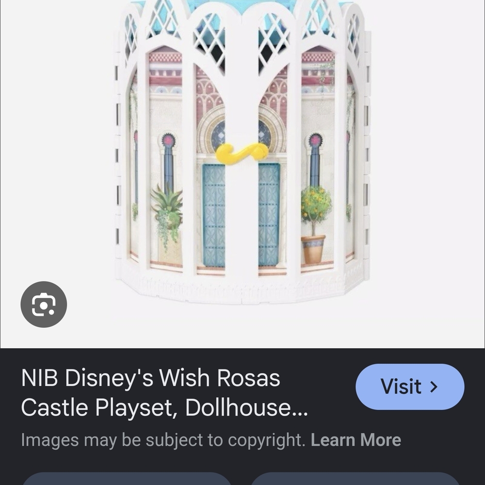 Disney wish Rosa's Casyle  Decorative Playset Room Divider with Blue Doors